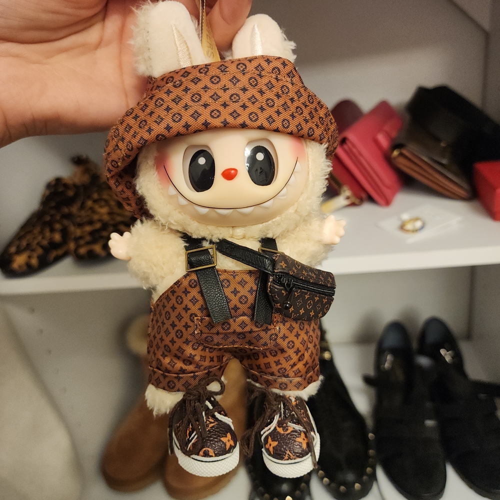 Fake Labubu with LV Outfit